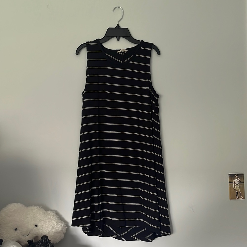 Black Dress with White Stripes from Madewell!